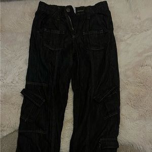 Y2K jean cargo pants never worn before